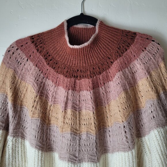 Maurices Plus Size Ombre Mock Neck Pullover Sweater - Picture 3 of 8